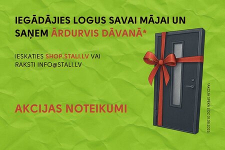 Iegādājies logus savai mājai un saņem ārdurvis dāvanā!