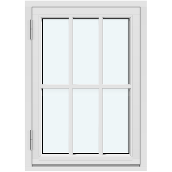 Sānu veramie logi (ASSA līnija) (Viena vērtne, uz āru verams)