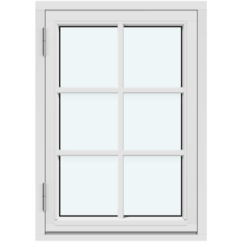 Sānu veramie logi (ASSA līnija) (Viena vērtne, uz āru verams)