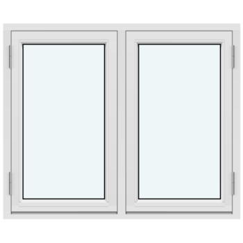 Sānu veramie logi (ASSA līnija) (Divas vērtnes, uz āru verams)